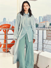 Women's Textured Acetate-Blend Lightweight Trench Jacket